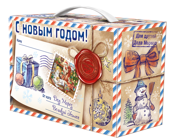 сладкий новогодний подарок Посылка средняя