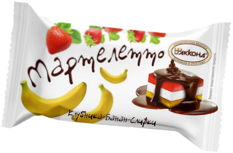 Мартелетто со вкусом Клубники, Банана и Сливок (Акконд)