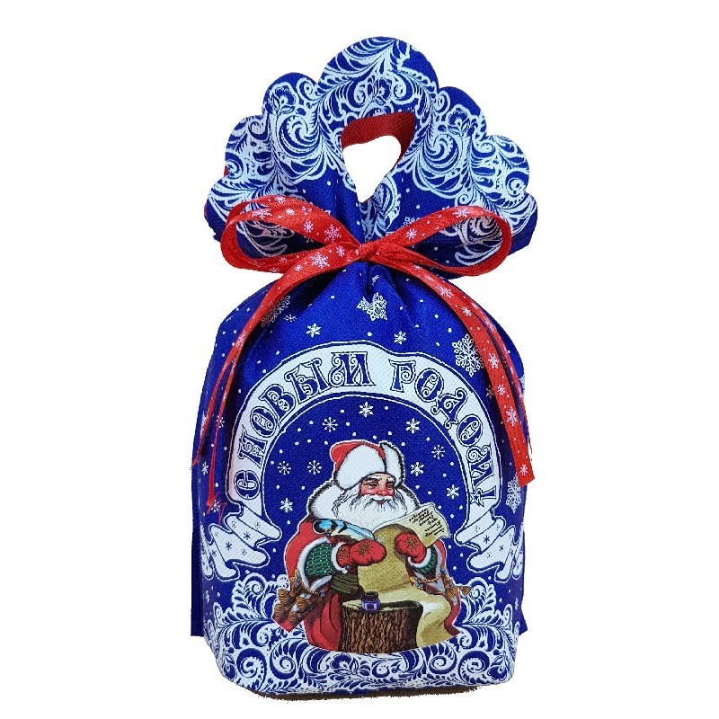 сладкий новогодний подарок Под. Мешочек Волшебный свиток синий (М0500С9007)