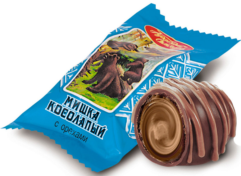 Мишка косолапый  с ореховой начинкой (Красный Октябрь)