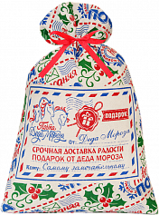 Мешочек  (двунитка) Новогоднее письмо (красная лента) 1200 грамм